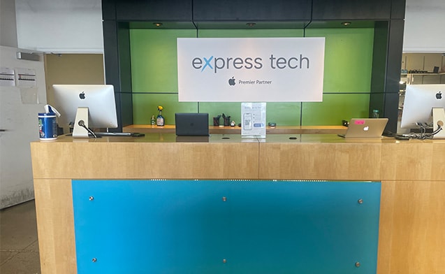 express tech orem check out counter