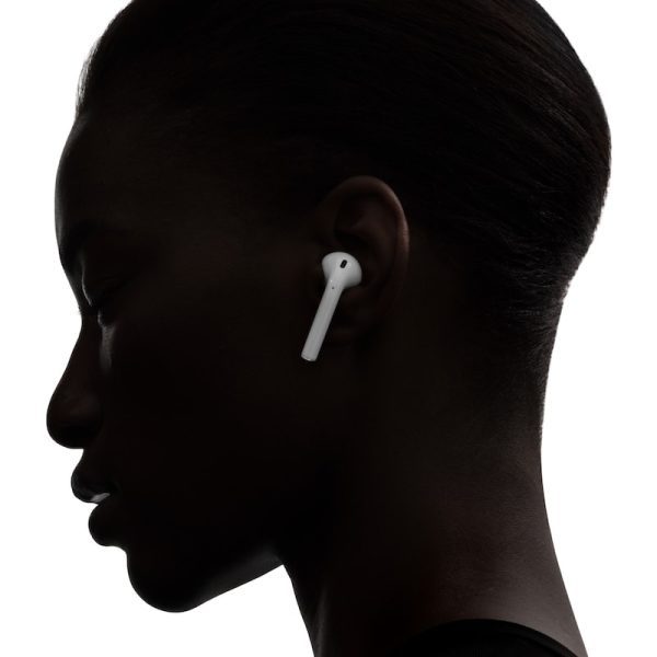 woman wearing airpods 2nd generation