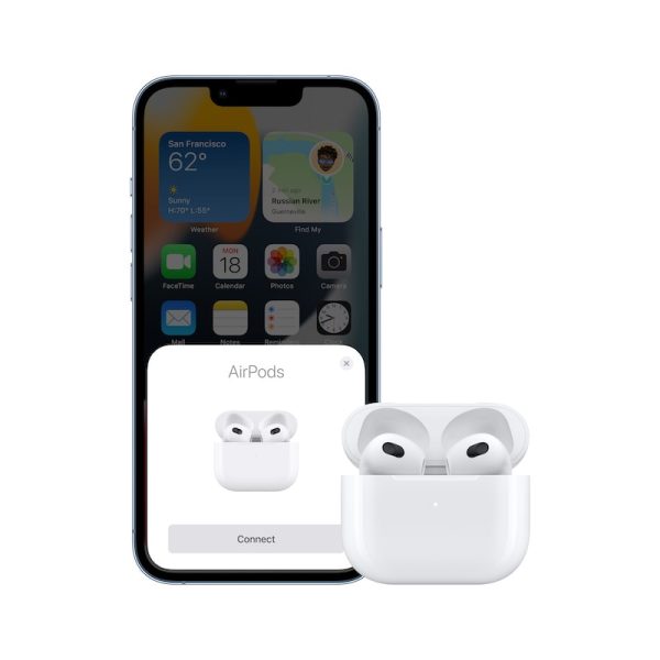 airpods 3rd gen connected to an iphone