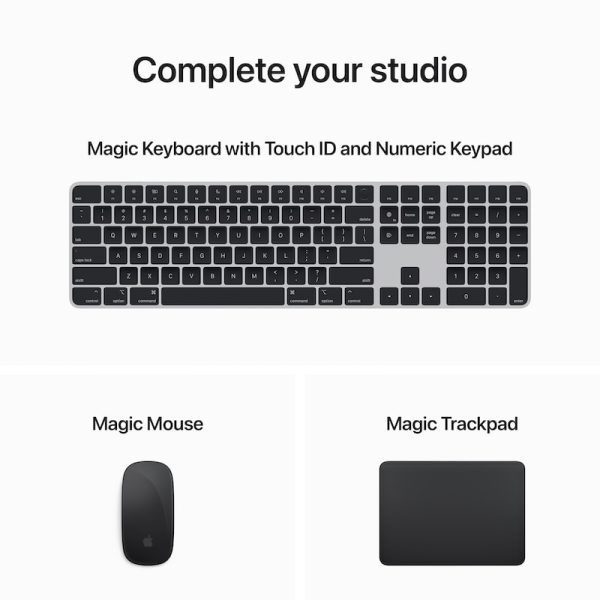 magic mouse, magic trackpad, and wireless keyboard