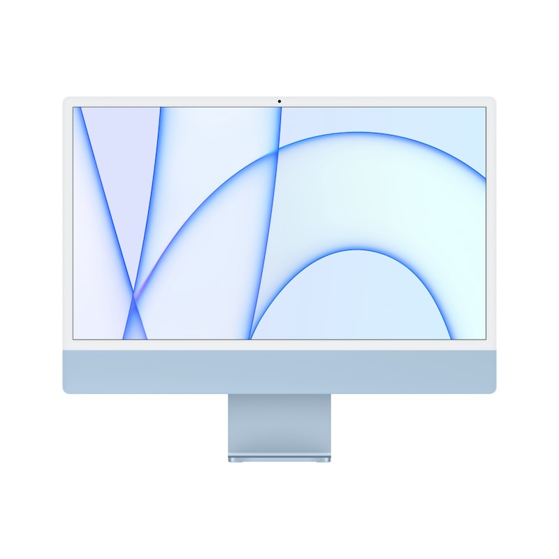 front screen of imac blue 4-port