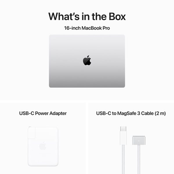 what comes inside the box of macbook pro 16 inch silver