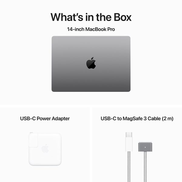 what comes inside the macbook pro 14 inch box