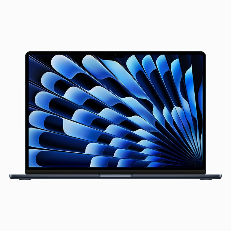 macbook air 15-inch midnight front view