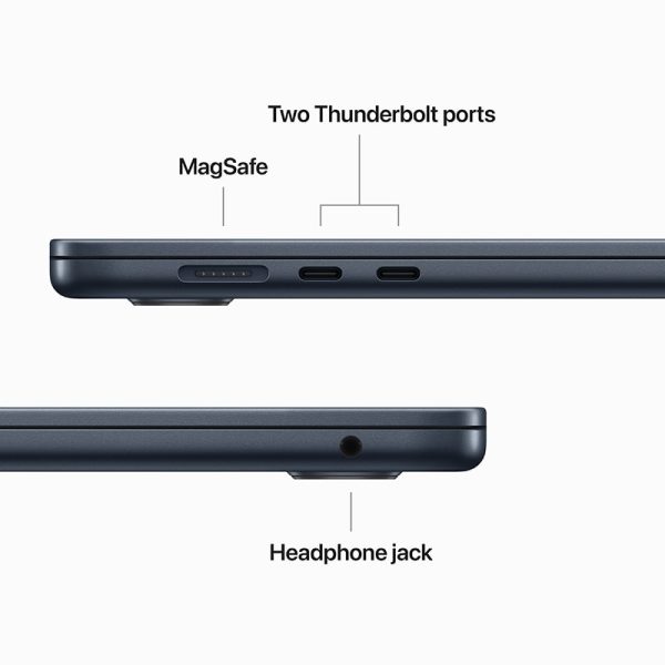 close-up of macbook air 15-inch side view