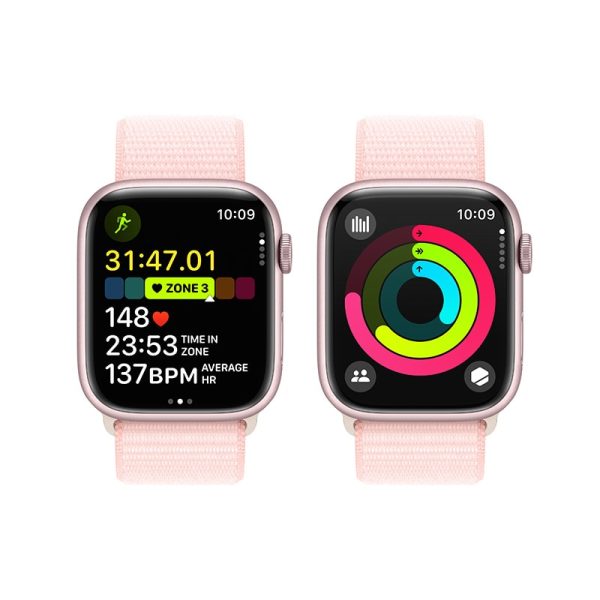 two light pink Apple Watch Series 9